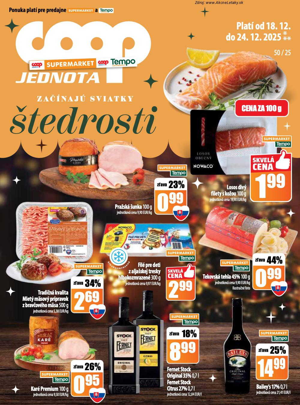 Leták COOP Jednota (18. 12. - 24. 12. 2025) - strana 15 z 32
