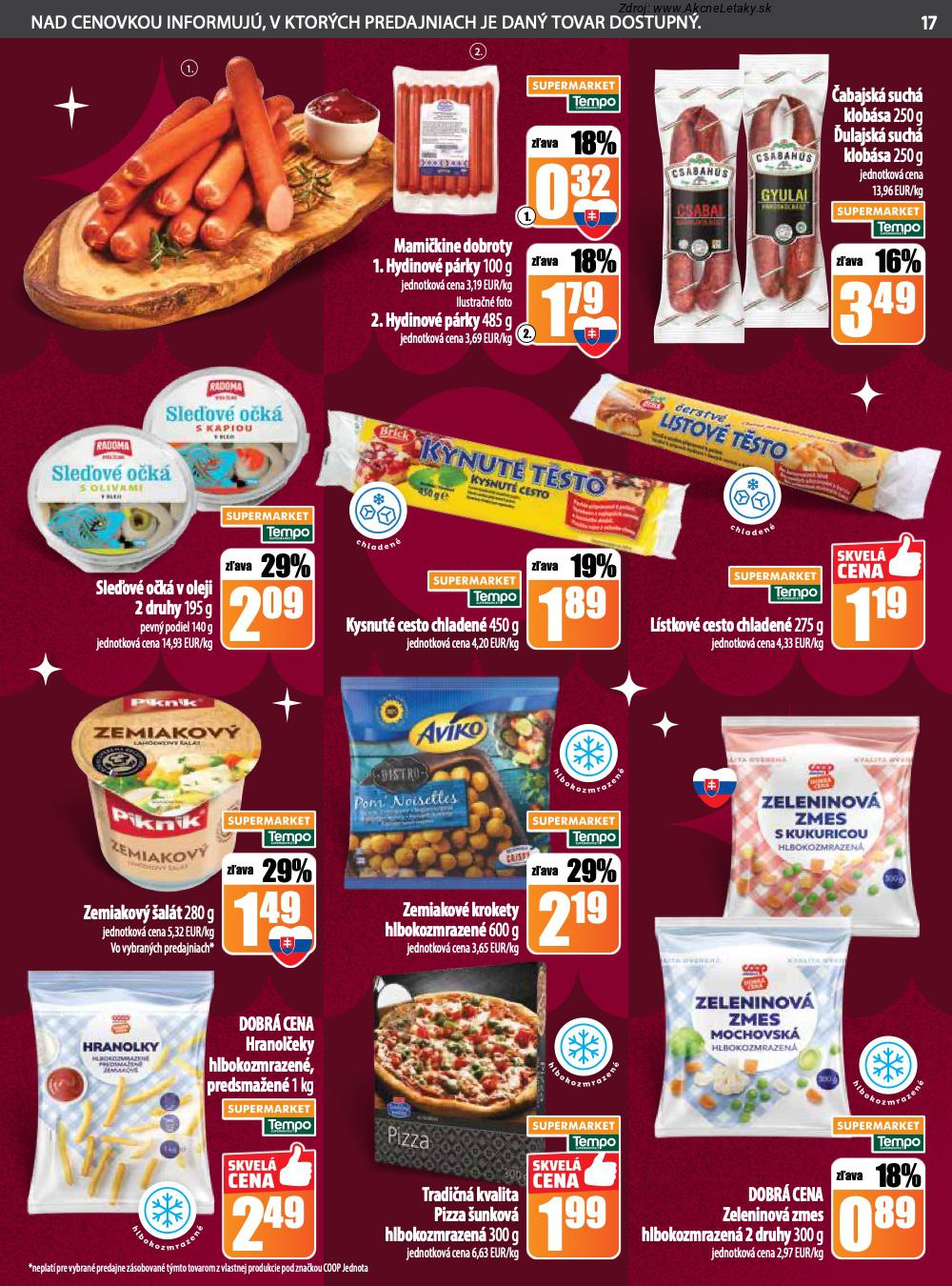 Leták COOP Jednota (18. 12. - 24. 12. 2025) - strana 17 z 32