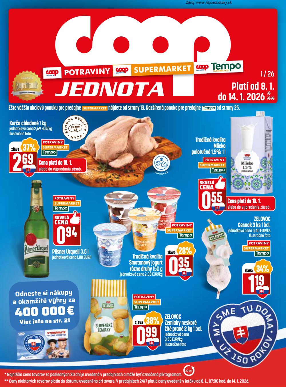 Leták COOP Jednota - strana 1