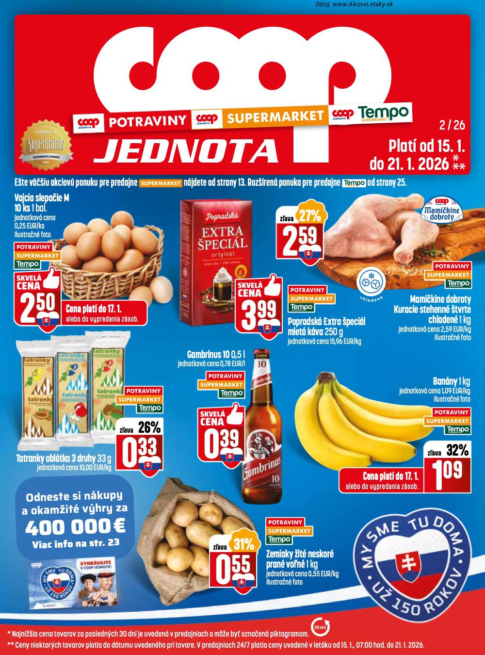 Leták COOP Jednota - strana 1