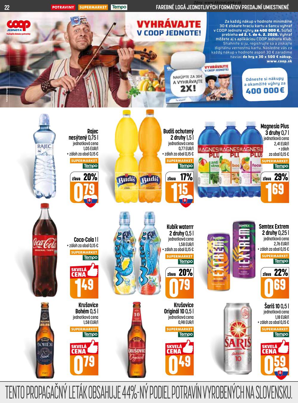 Leták COOP Jednota (29. 1. - 4. 2. 2026) - strana 22 z 28