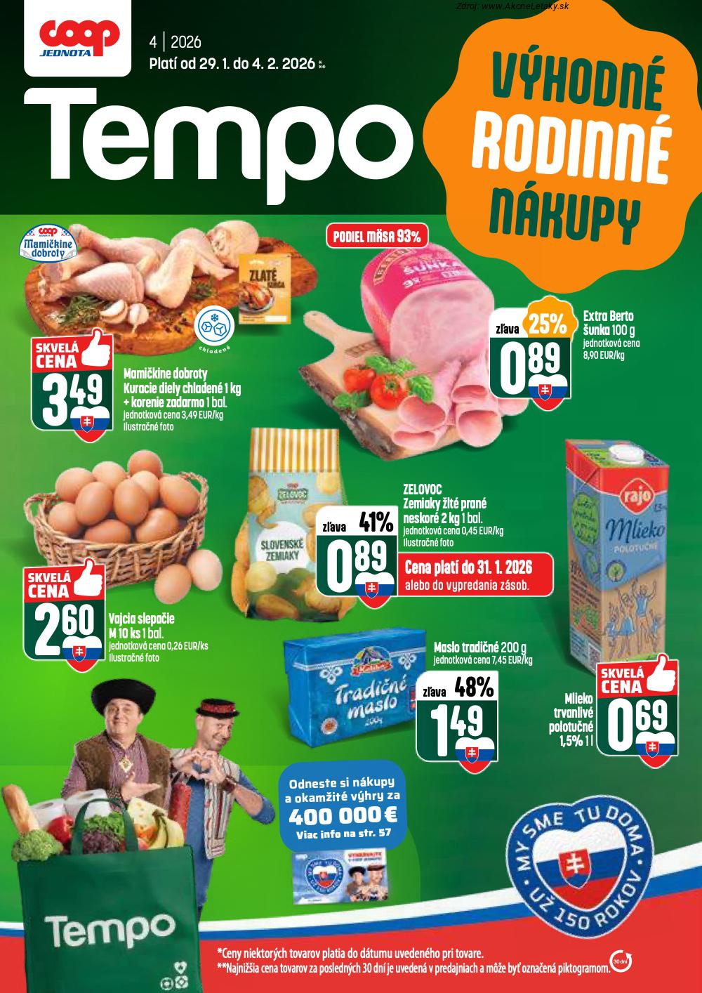 Leták COOP Jednota - strana 1