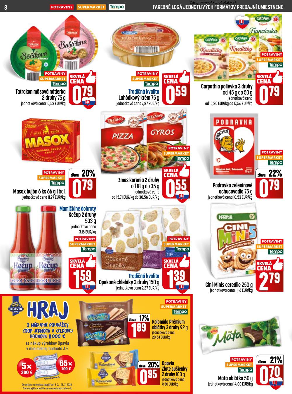 Leták COOP Jednota (5. 2. - 11. 2. 2026) - strana 8 z 28