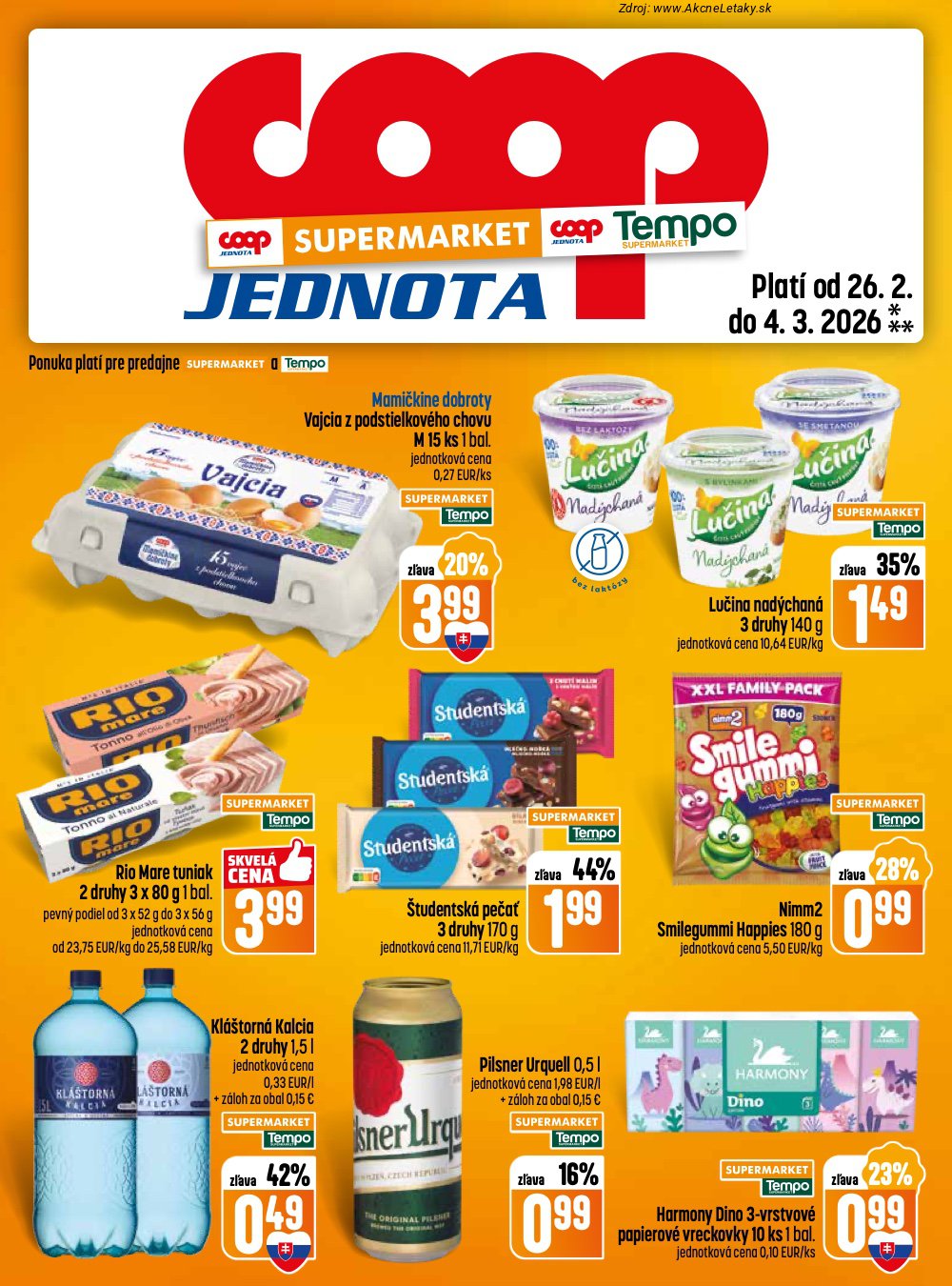 Leták COOP Jednota (26. 2. - 4. 3. 2026) - strana 13 z 28
