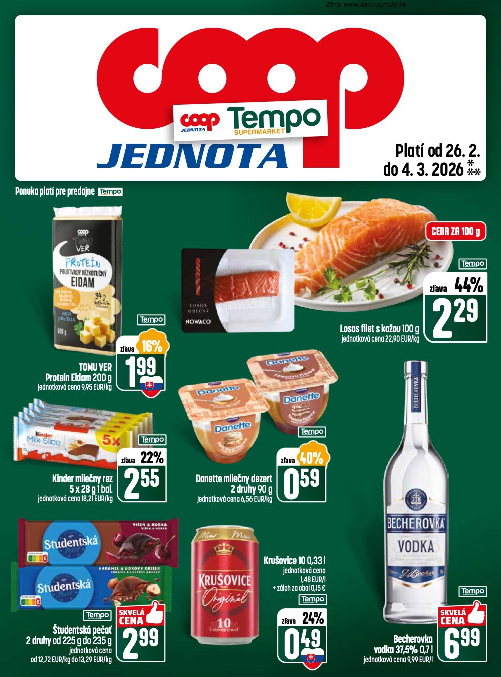 Leták COOP Jednota (26. 2. - 4. 3. 2026) - strana 25 z 28