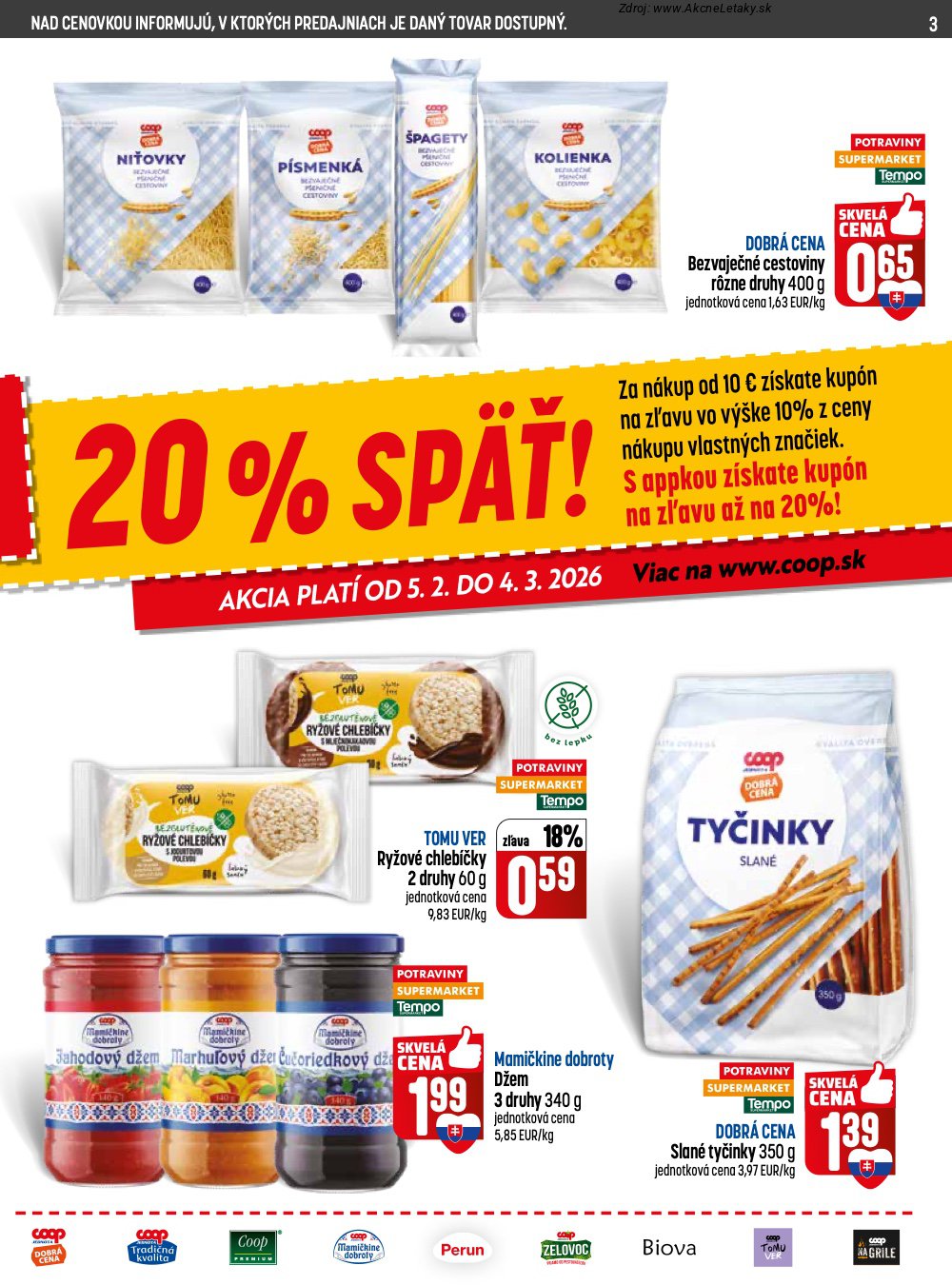 Leták COOP Jednota (26. 2. - 4. 3. 2026) - strana 3 z 28