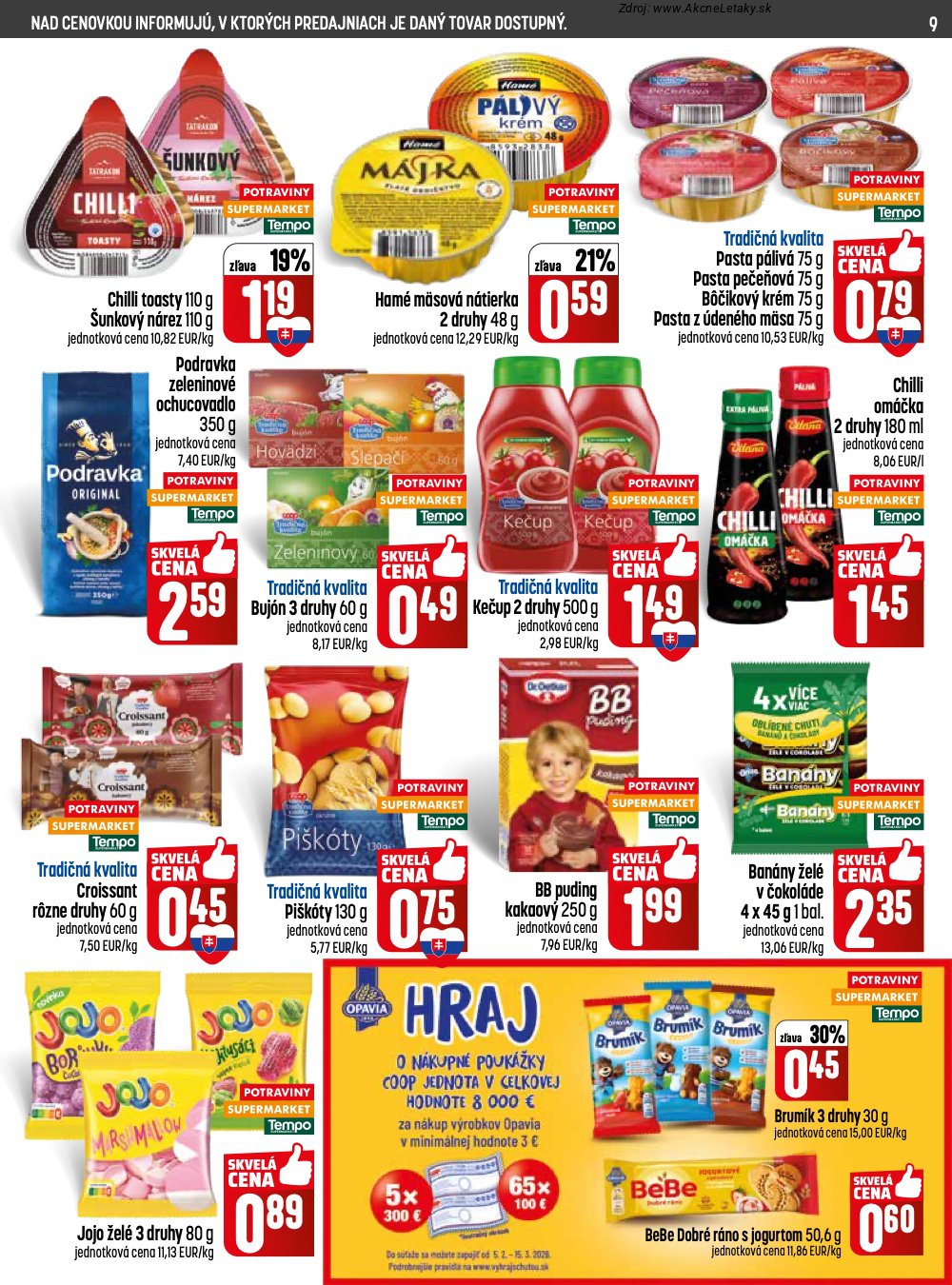 Leták COOP Jednota (26. 2. - 4. 3. 2026) - strana 9 z 28