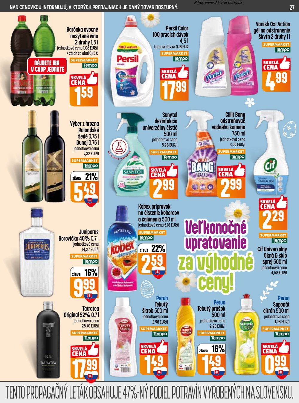 Leták COOP Jednota (19. 3. - 25. 3. 2026) - strana 27 z 32