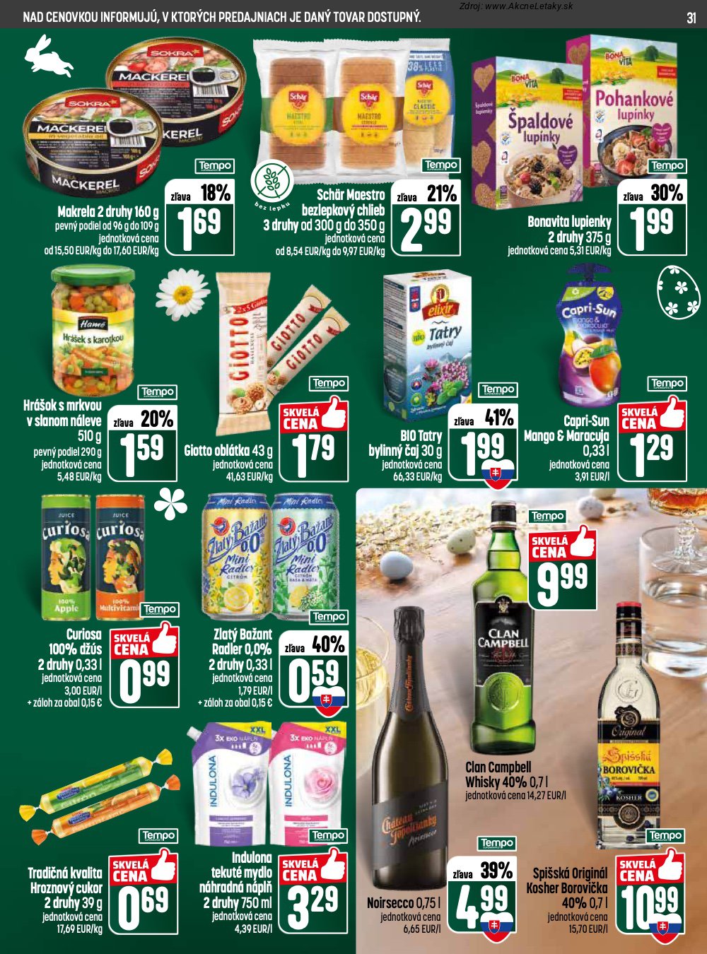 Leták COOP Jednota (19. 3. - 25. 3. 2026) - strana 31 z 32