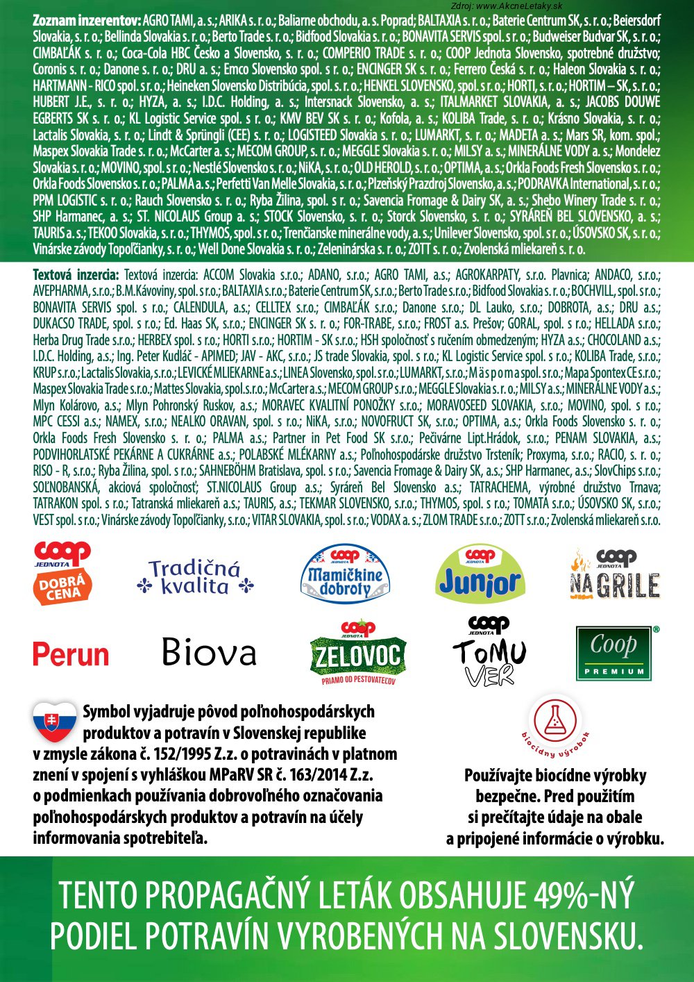 Leták COOP Jednota - strana 58