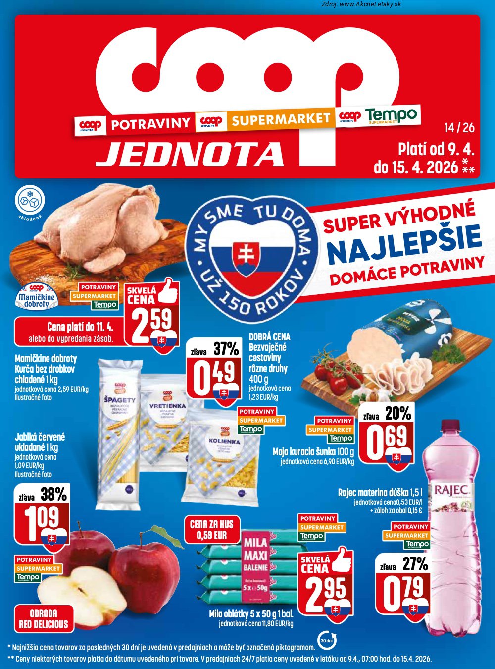 Leták COOP Jednota (9. 4. - 15. 4. 2026) - strana 1 z 28