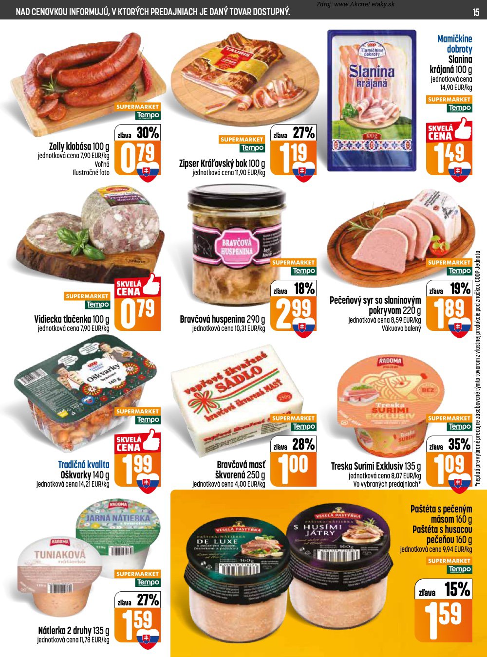 Leták COOP Jednota (9. 4. - 15. 4. 2026) - strana 15 z 28