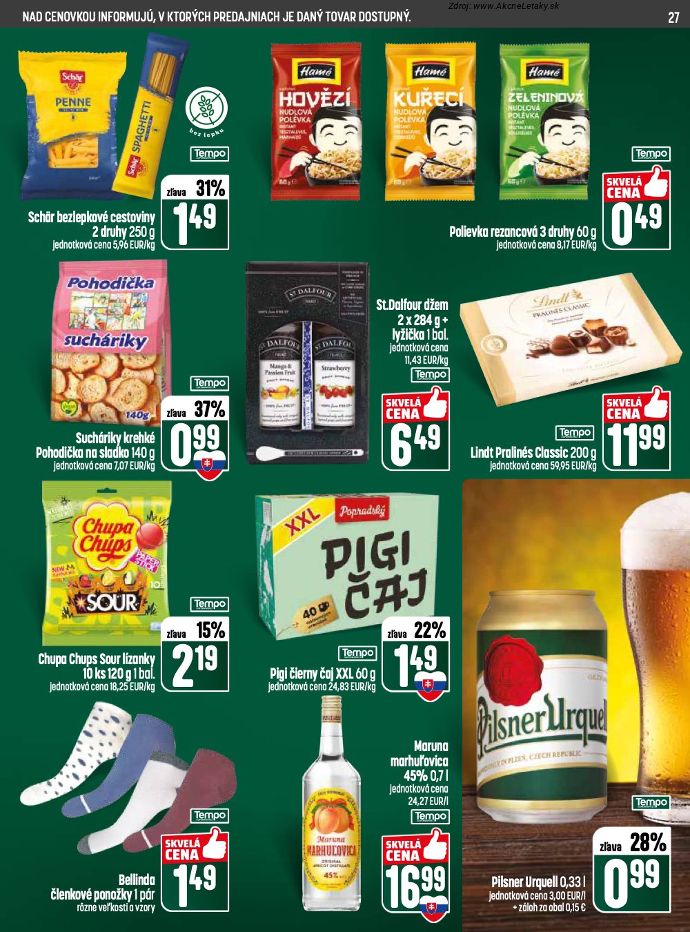 Leták COOP Jednota (9. 4. - 15. 4. 2026) - strana 27 z 28