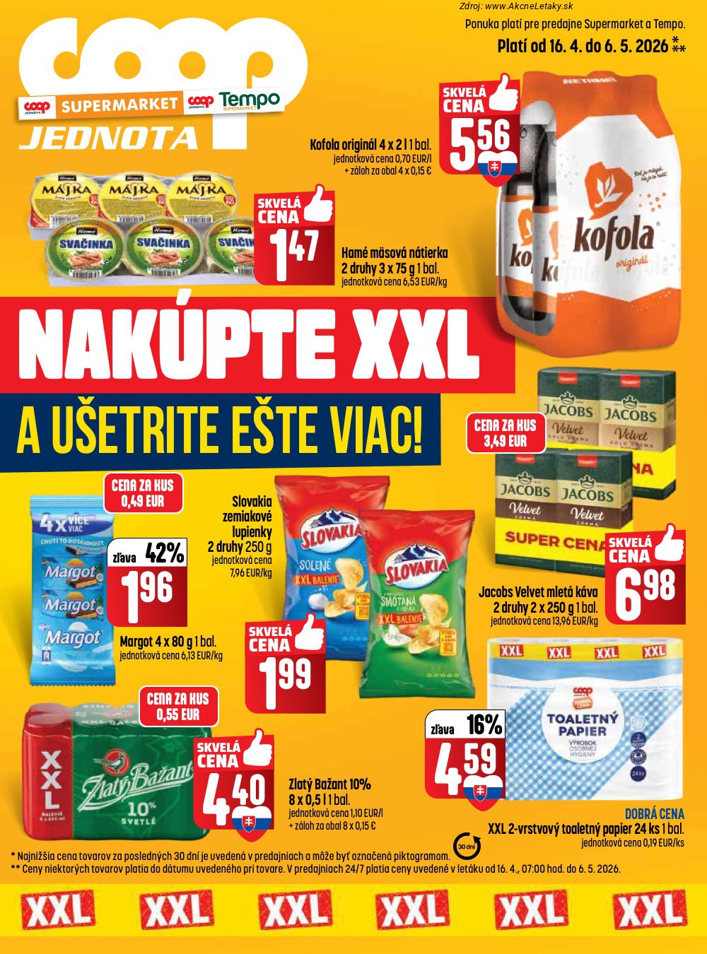 Leták COOP Jednota - strana 1