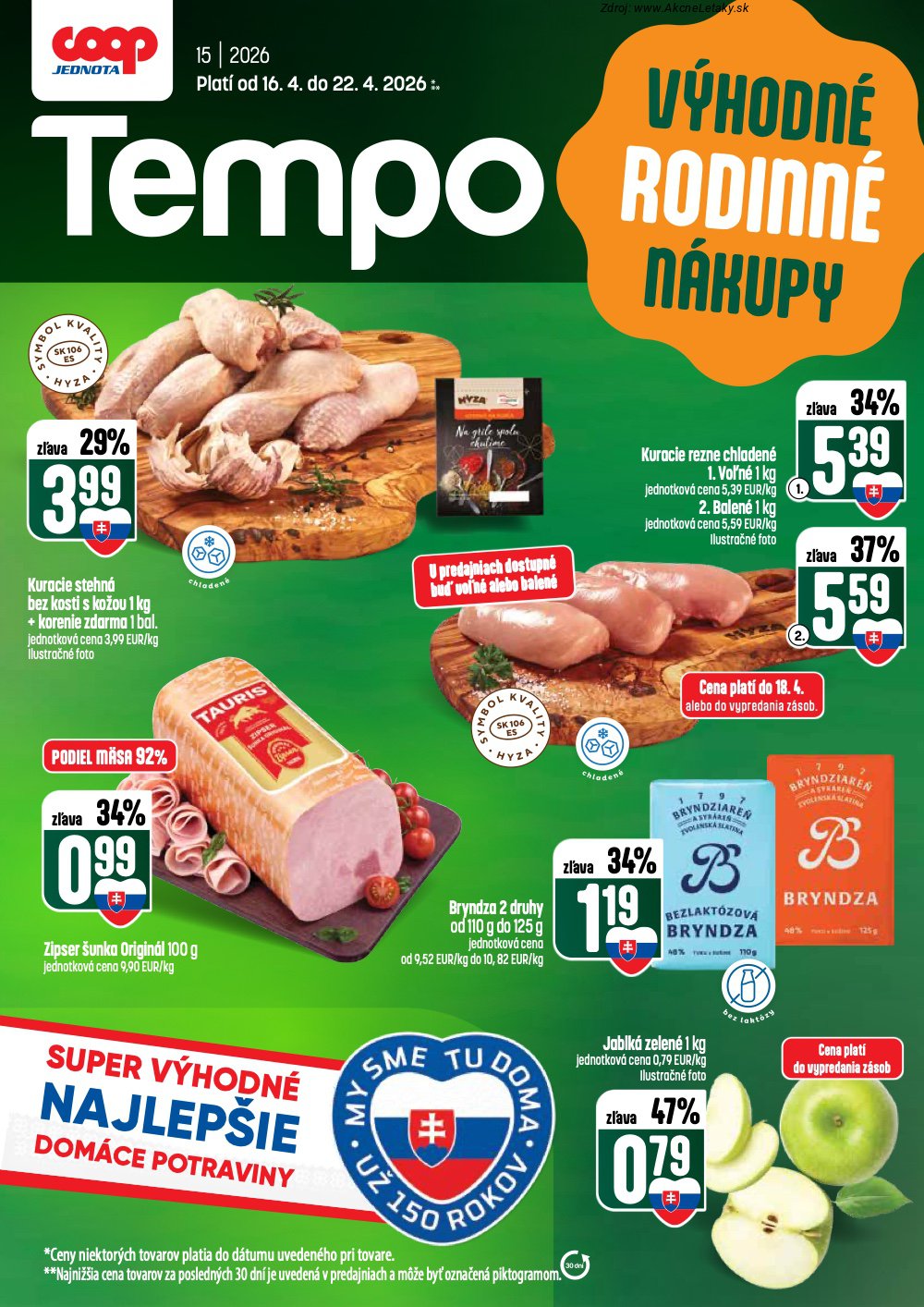 Leták COOP Jednota - strana 1