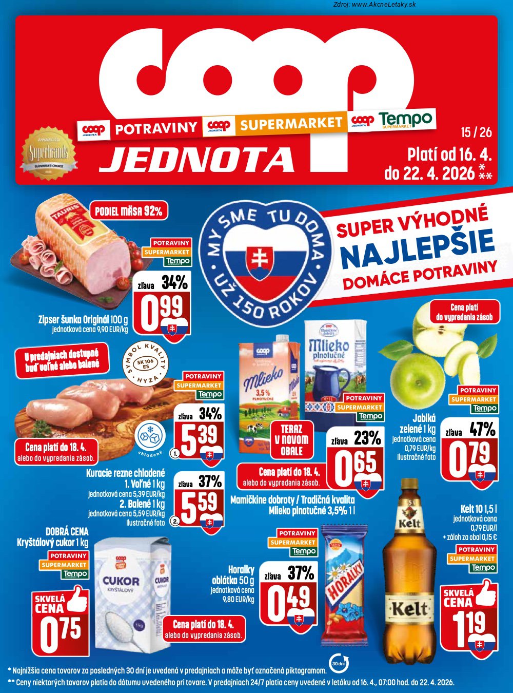 Leták COOP Jednota - strana 1