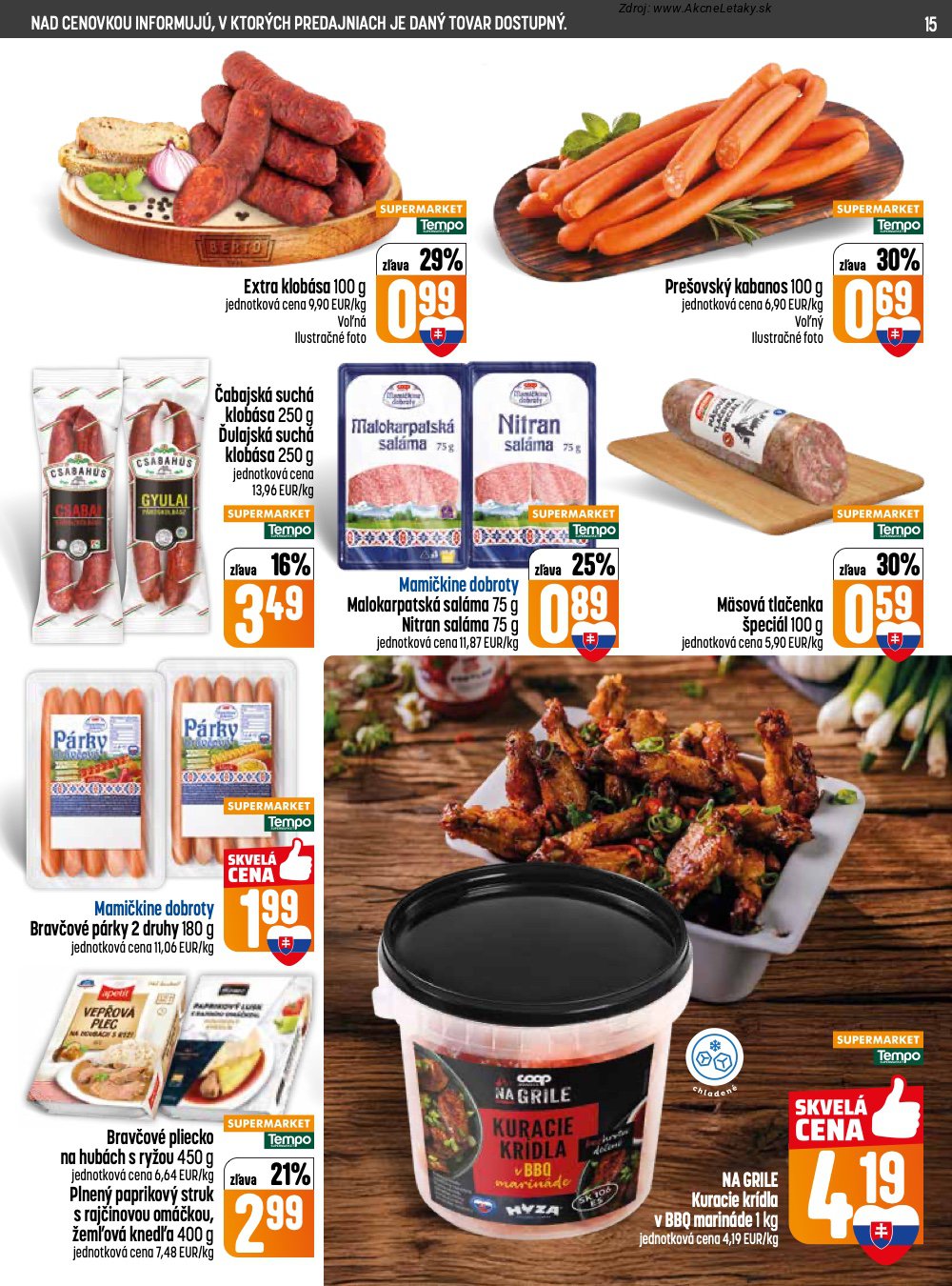 Leták COOP Jednota (16. 4. - 22. 4. 2026) - strana 15 z 29