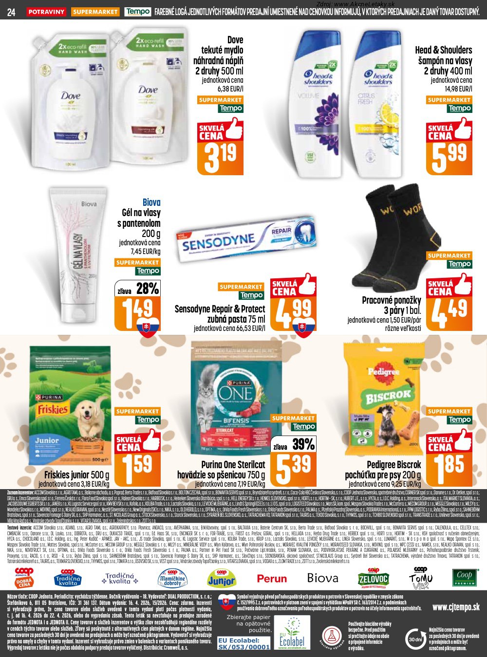 Leták COOP Jednota (16. 4. - 22. 4. 2026) - strana 24 z 29