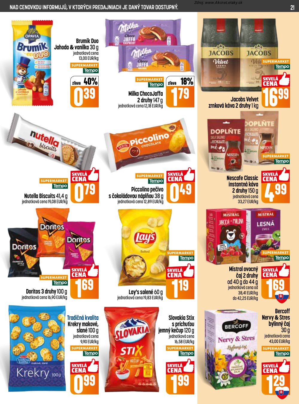 Leták COOP Jednota (23. 4. - 29. 4. 2026) - strana 21 z 28