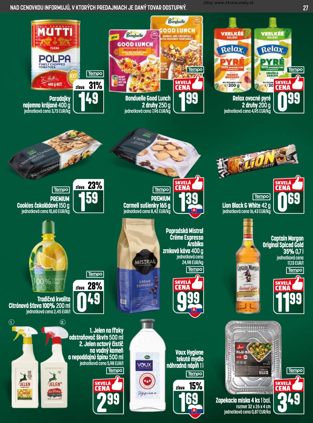 Leták COOP Jednota (30. 4. - 6. 5. 2026) - strana 27 z 28