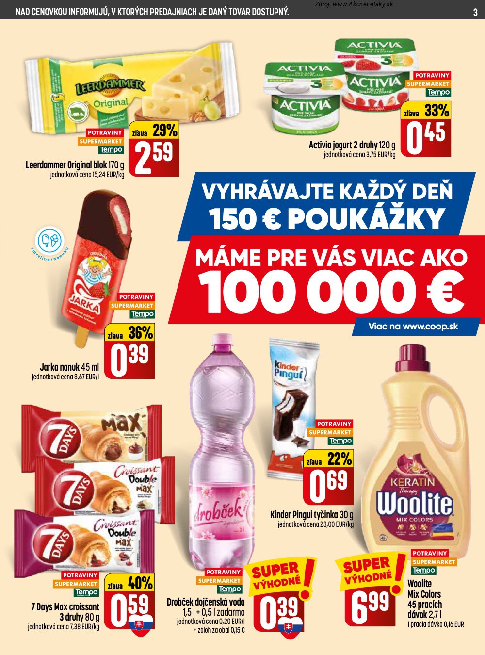 Leták COOP Jednota (30. 4. - 6. 5. 2026) - strana 3 z 28