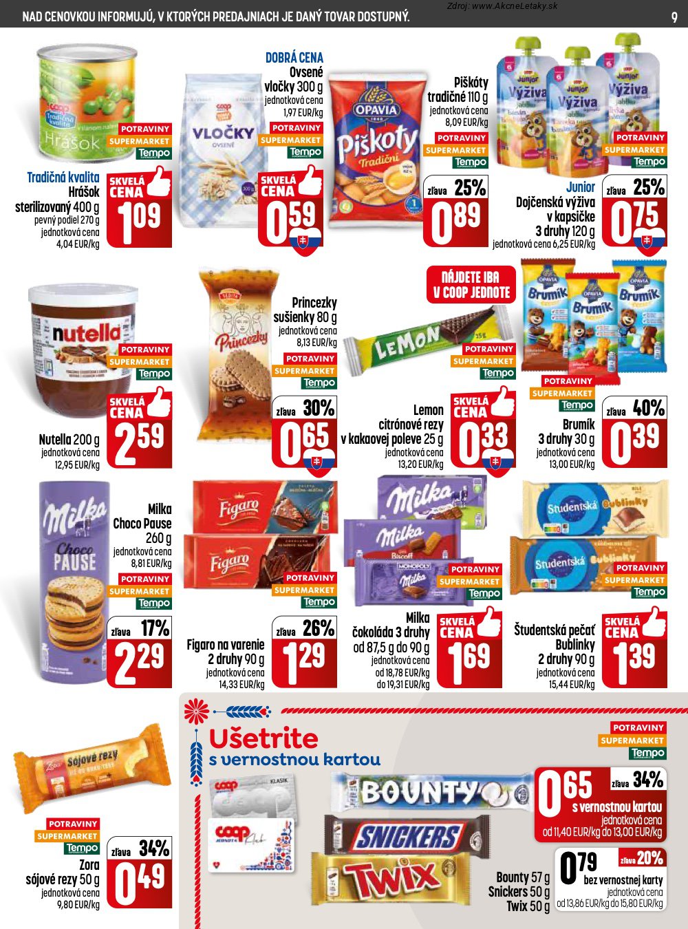 Leták COOP Jednota (30. 4. - 6. 5. 2026) - strana 9 z 28