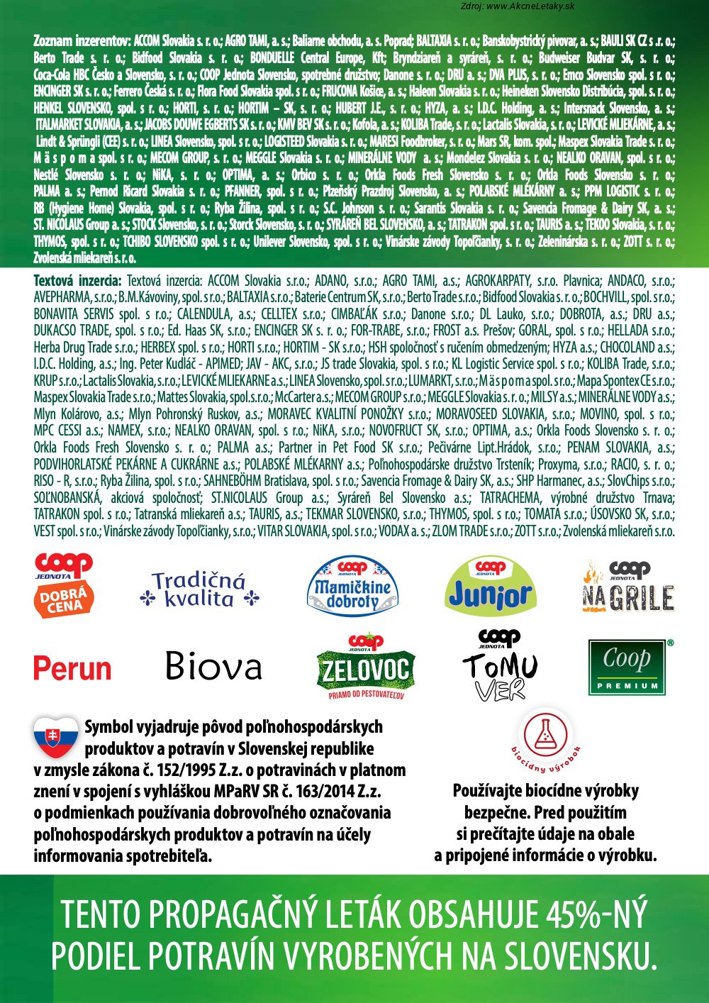 Leták COOP Jednota - strana 58