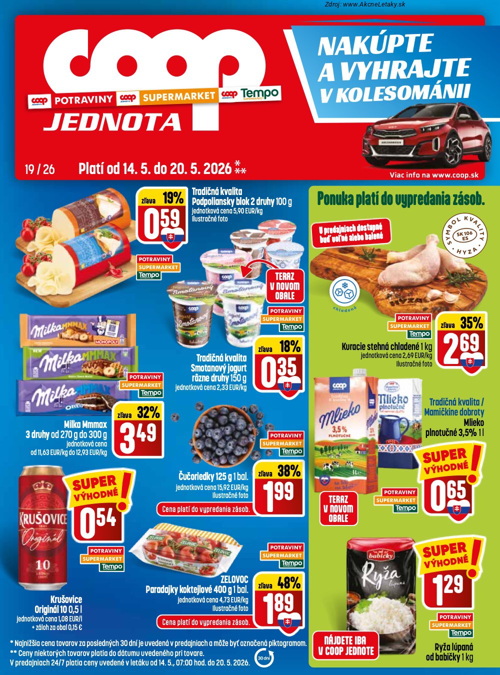 Leták COOP Jednota - strana 1
