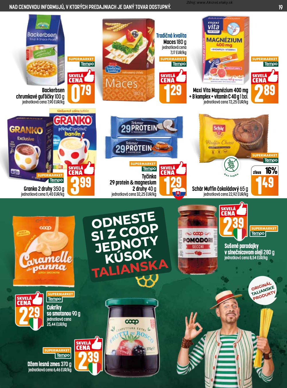 Leták COOP Jednota (14. 5. - 20. 5. 2026) - strana 19 z 28