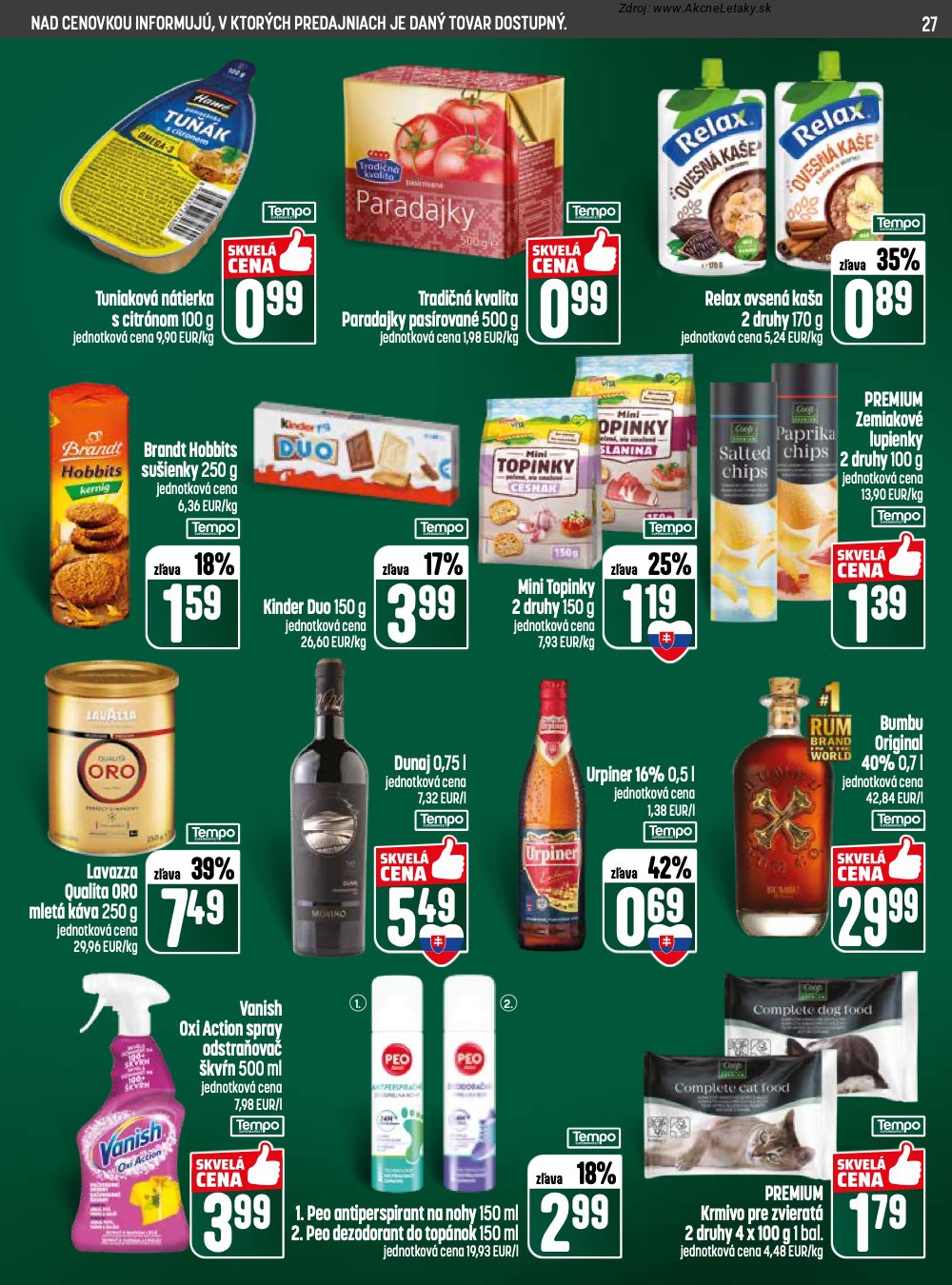 Leták COOP Jednota (14. 5. - 20. 5. 2026) - strana 27 z 28