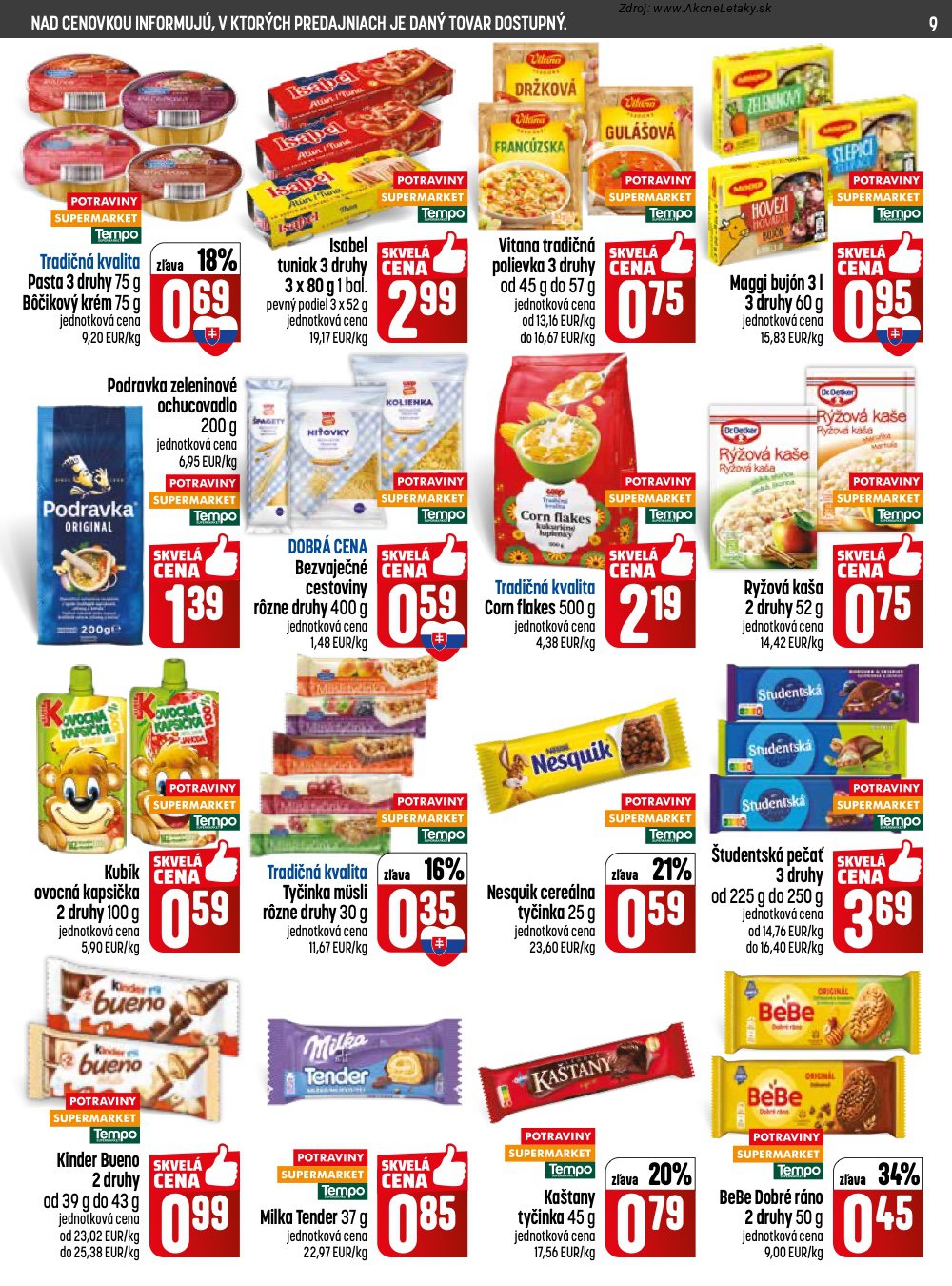 Leták COOP Jednota - strana 9