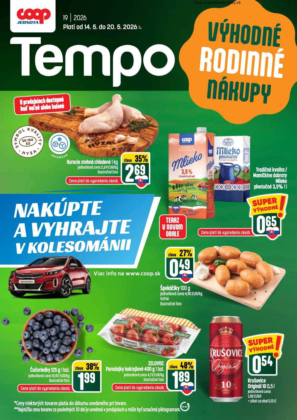 Leták COOP Jednota - strana 1