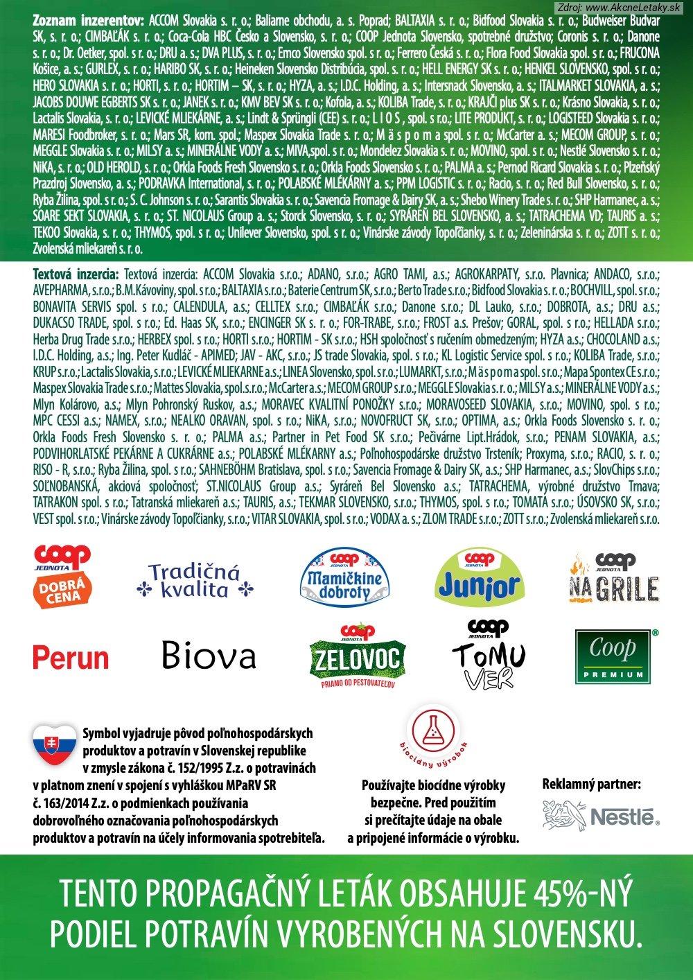 Leták COOP Jednota - strana 60