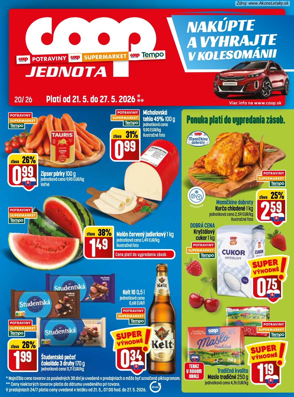 Leták COOP Jednota (21. 5. - 27. 5. 2026) - strana 1 z 28