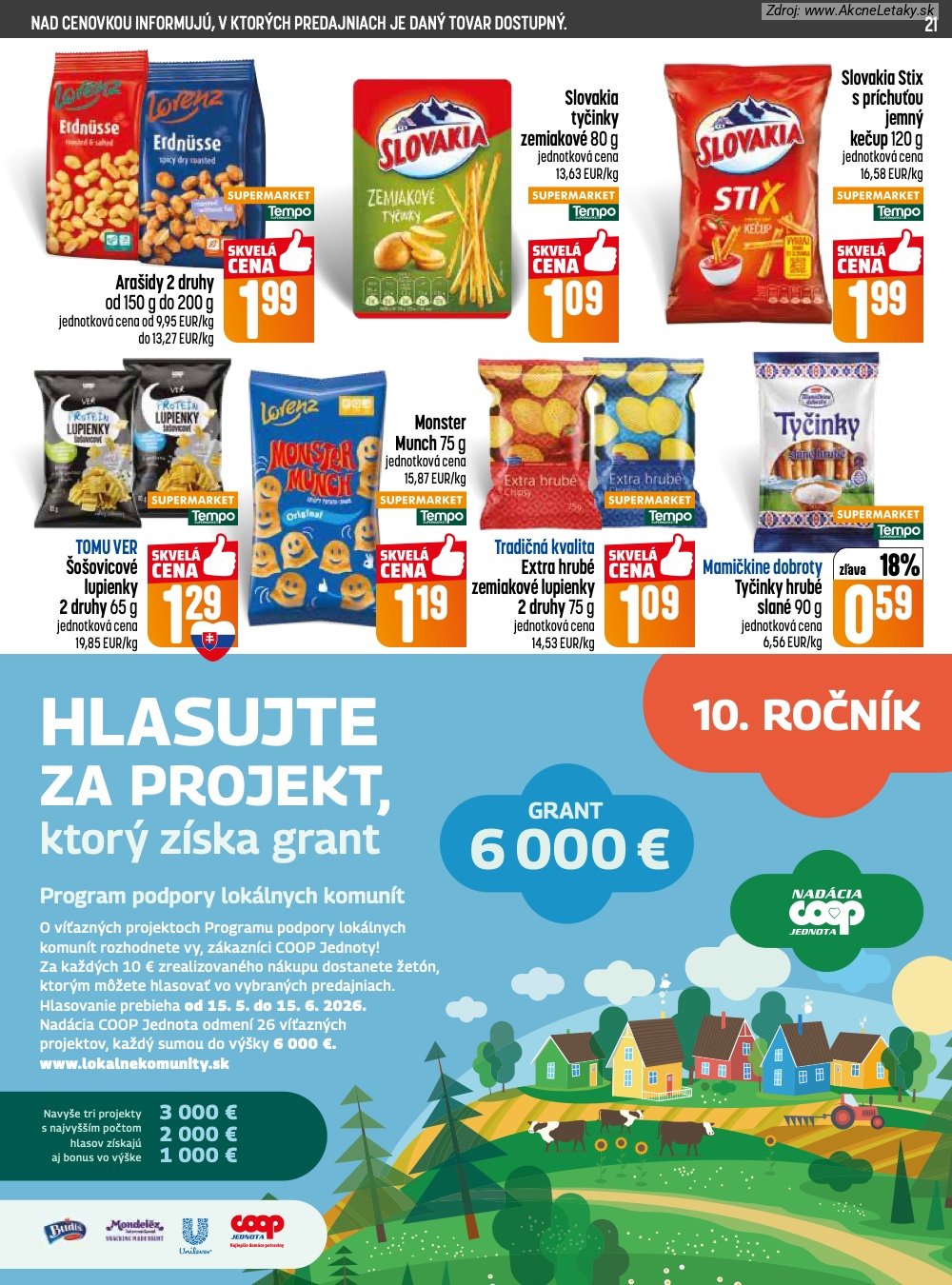 Leták COOP Jednota (21. 5. - 27. 5. 2026) - strana 21 z 28