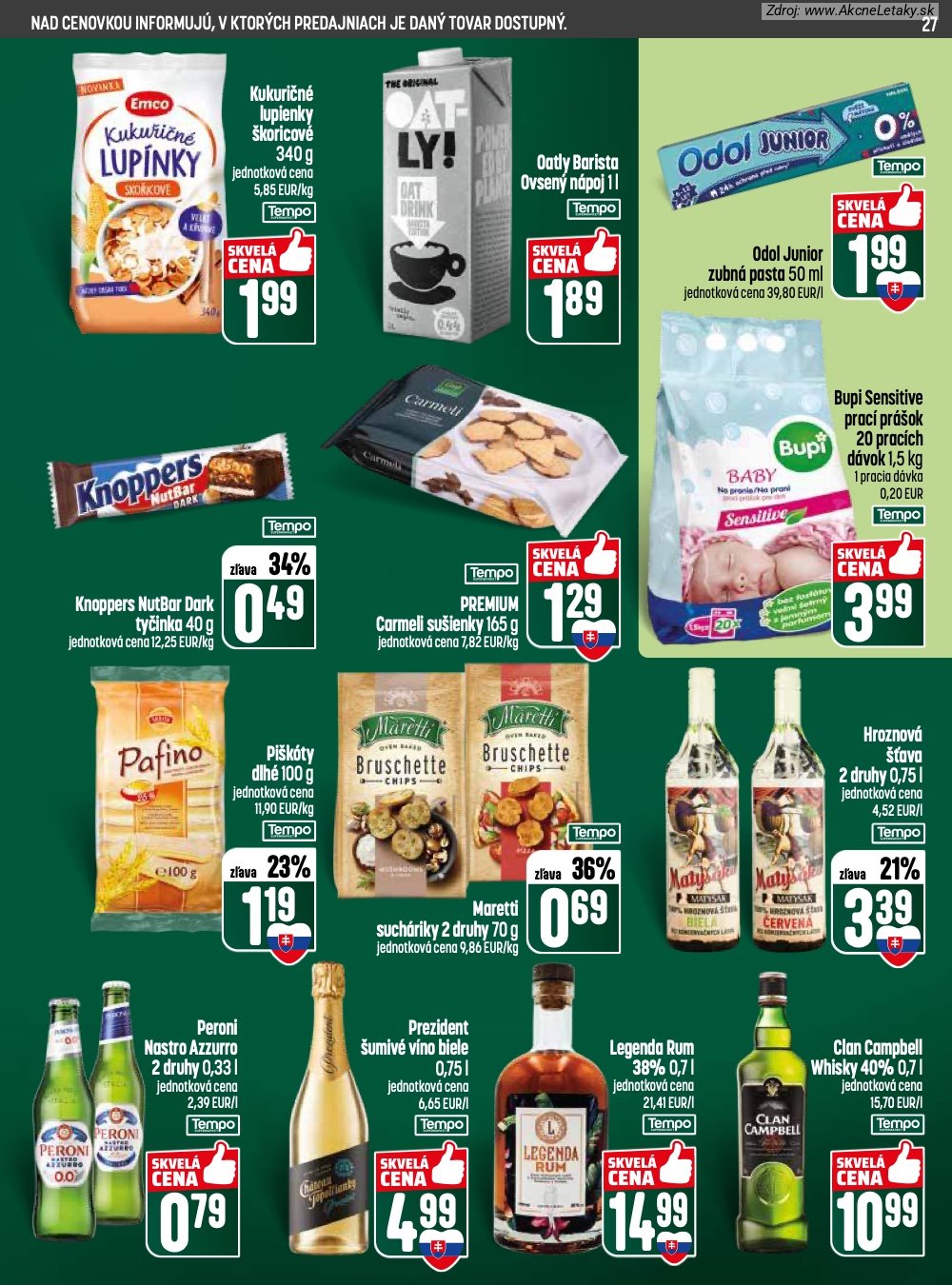 Leták COOP Jednota (28. 5. - 3. 6. 2026) - strana 27 z 28