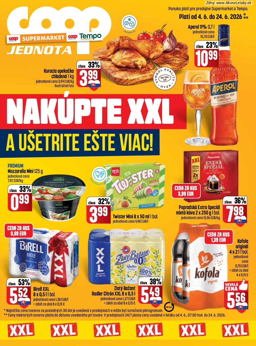 Leták COOP Jednota - strana 1