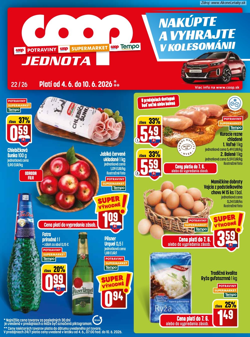 Leták COOP Jednota (4. 6. - 10. 6. 2026) - strana 1 z 32