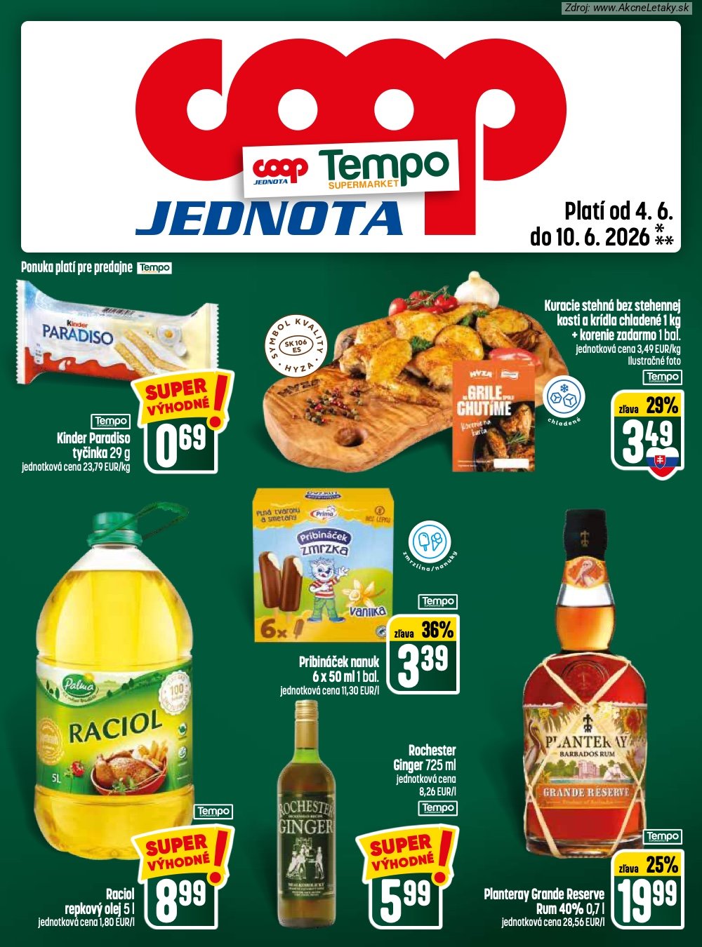 Leták COOP Jednota (4. 6. - 10. 6. 2026) - strana 29 z 32