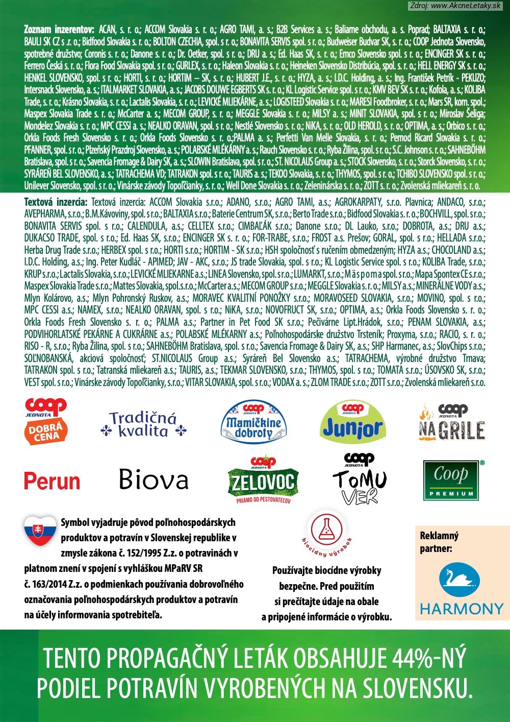 Leták COOP Jednota - strana 62