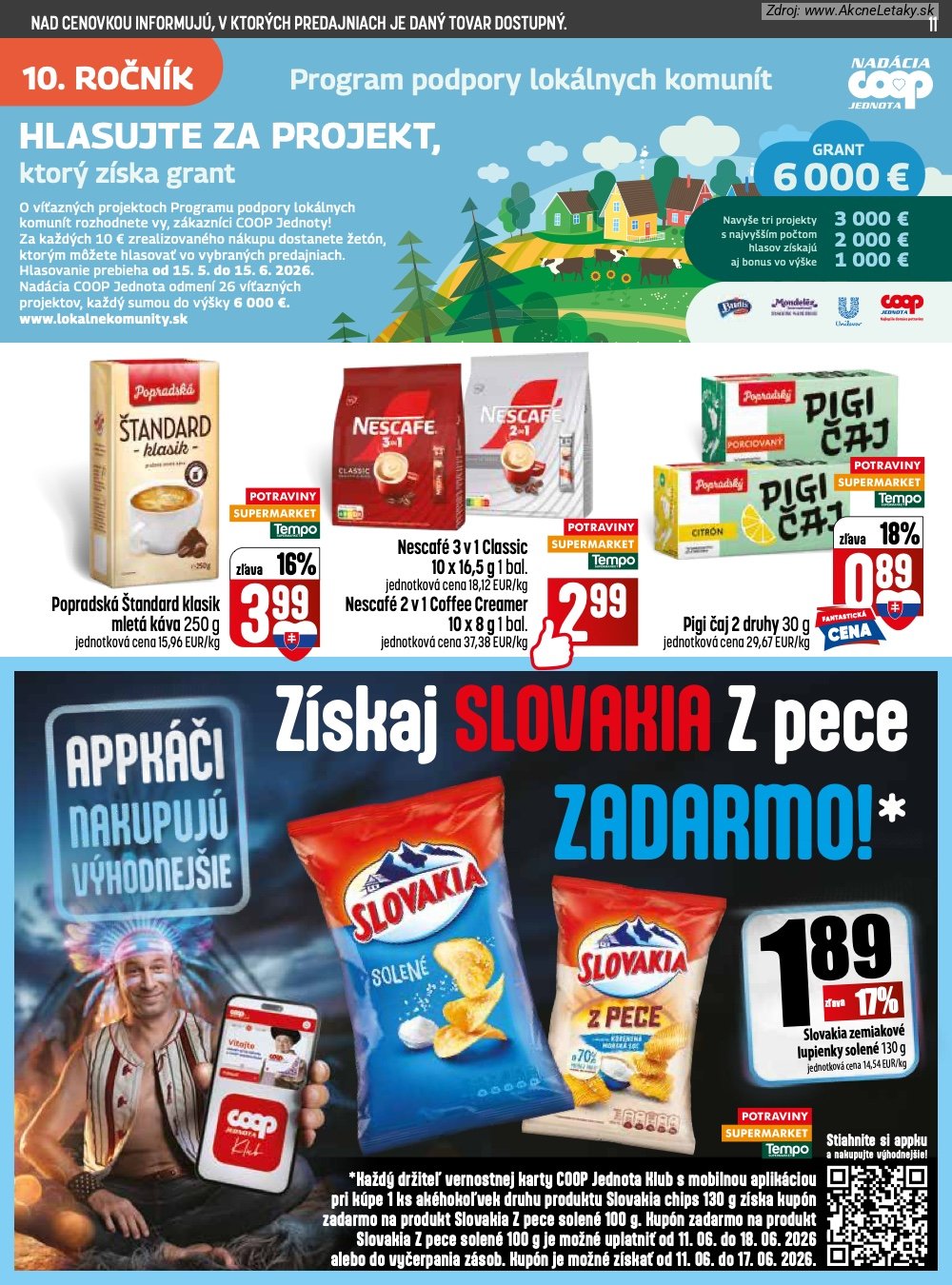 Leták COOP Jednota (11. 6. - 17. 6. 2026) - strana 11 z 32