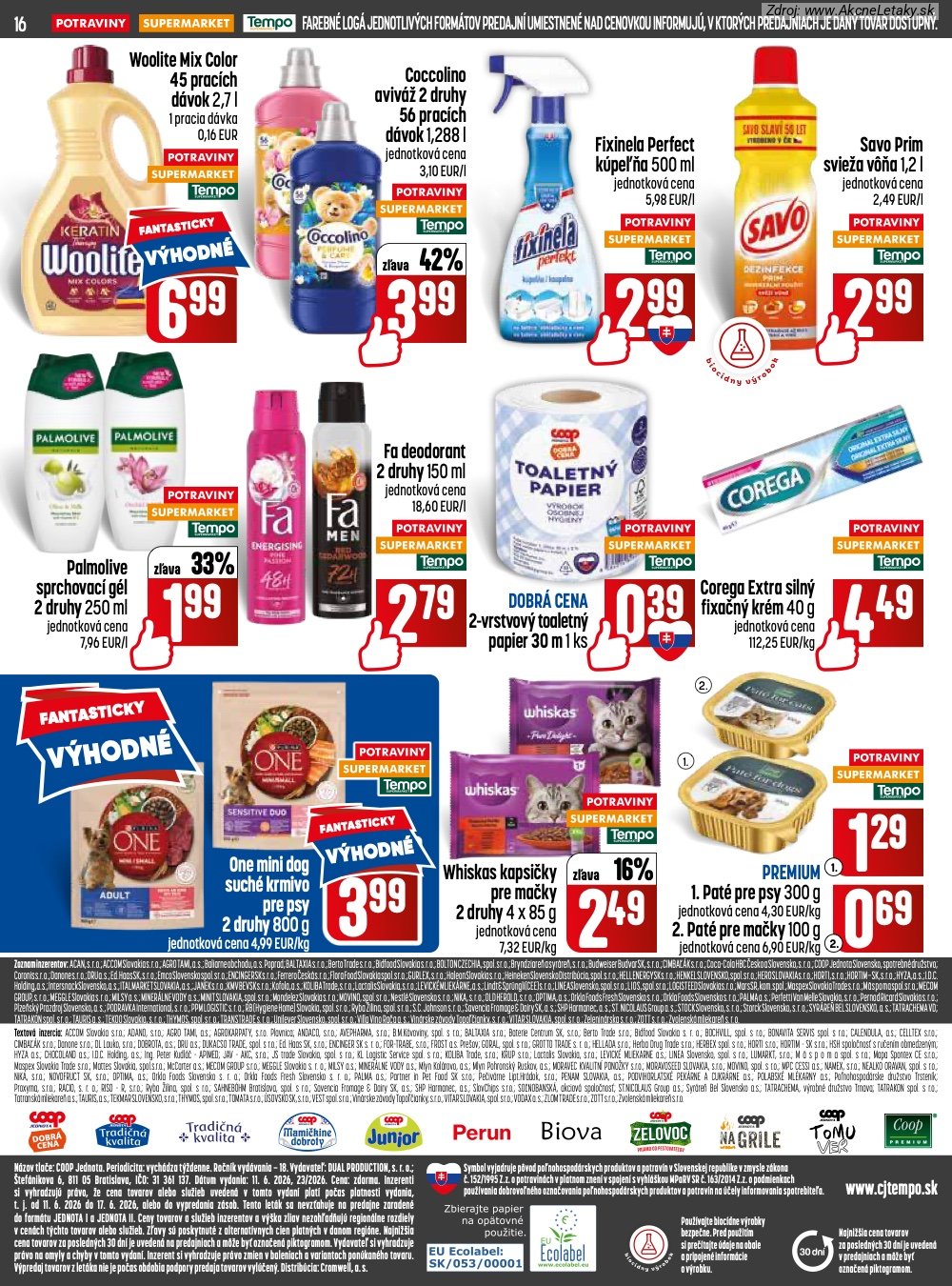 Leták COOP Jednota (11. 6. - 17. 6. 2026) - strana 16 z 32