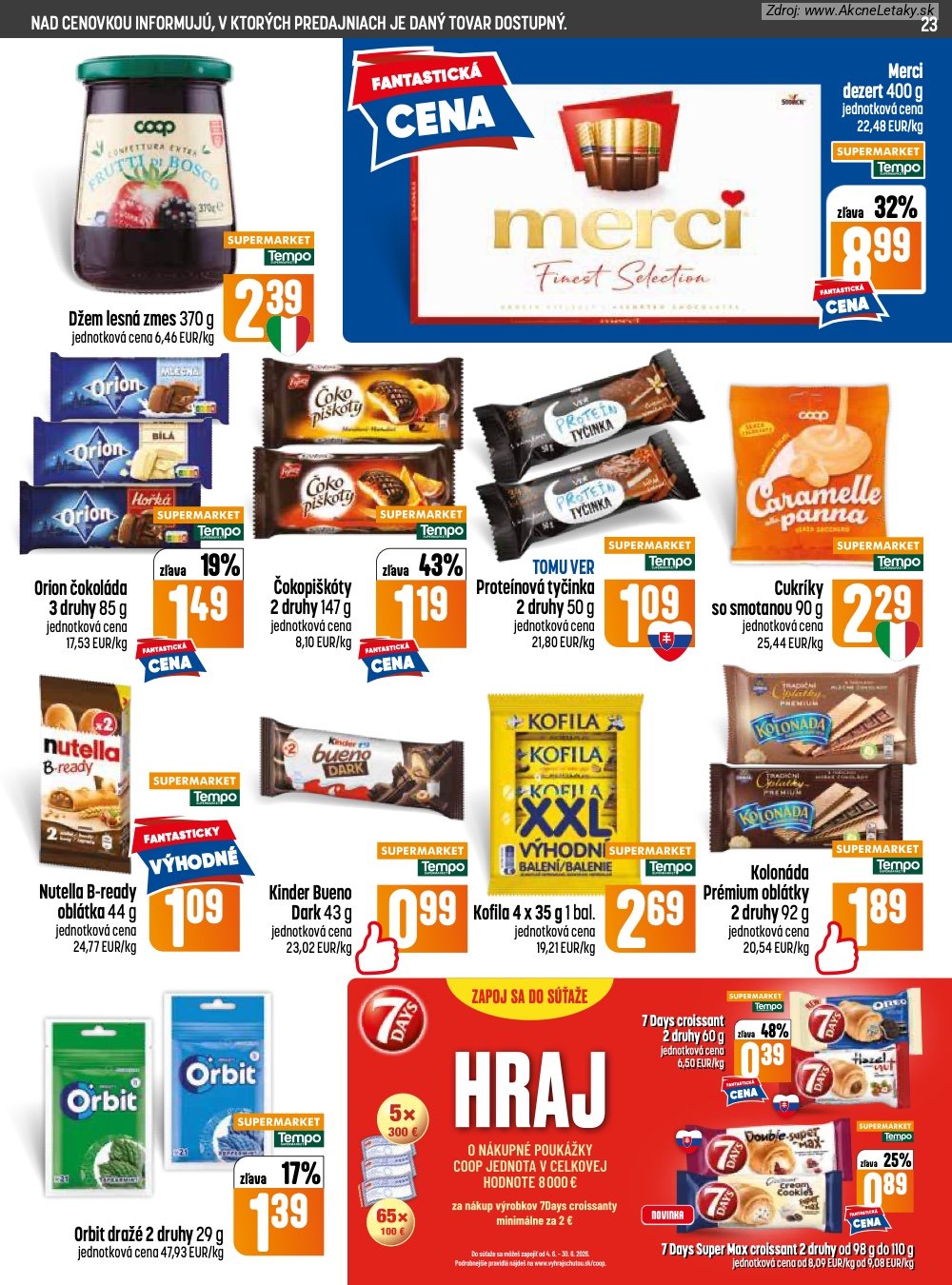 Leták COOP Jednota (18. 6. - 24. 6. 2026) - strana 23 z 32