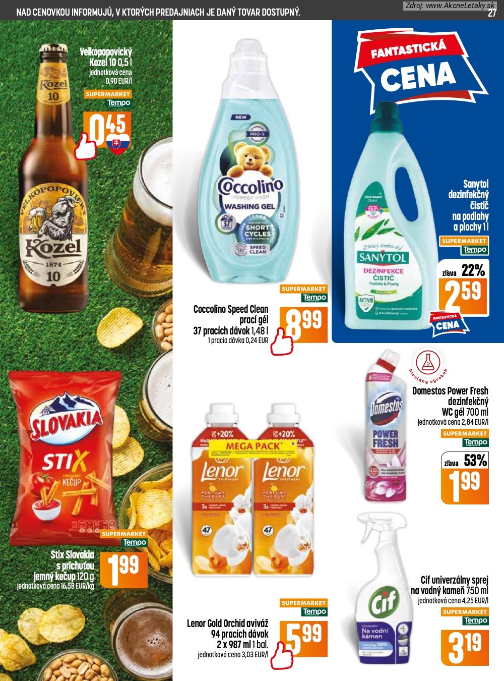 Leták COOP Jednota (18. 6. - 24. 6. 2026) - strana 27 z 32