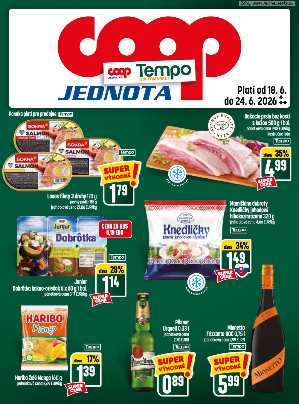Leták COOP Jednota (18. 6. - 24. 6. 2026) - strana 29 z 32