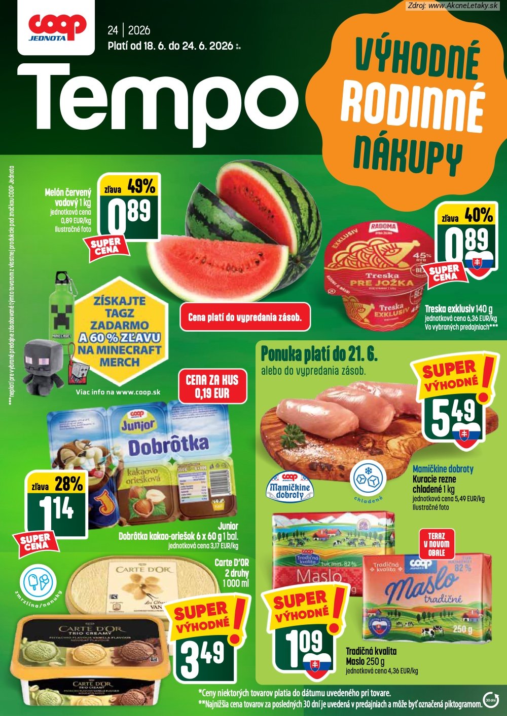 Leták COOP Jednota - strana 1