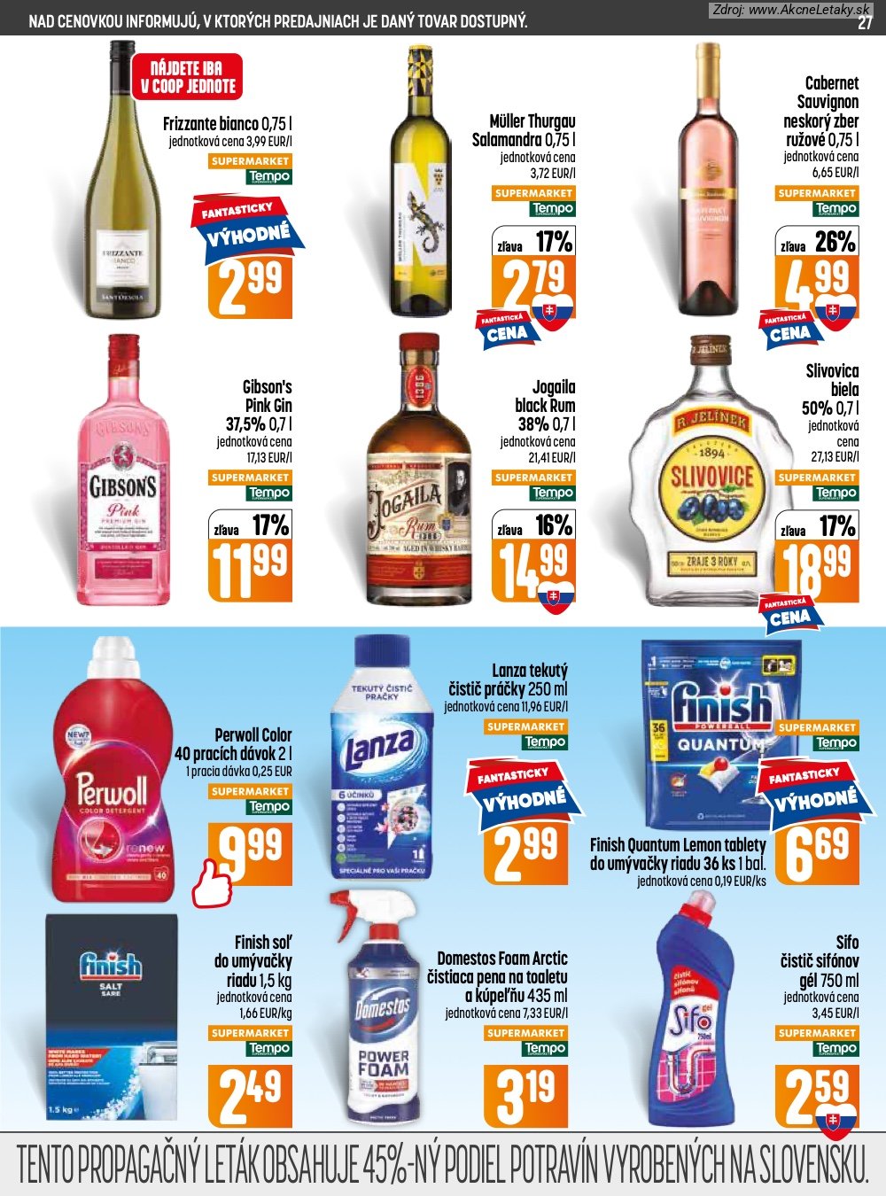 Leták COOP Jednota (25. 6. - 1. 7. 2026) - strana 27 z 32