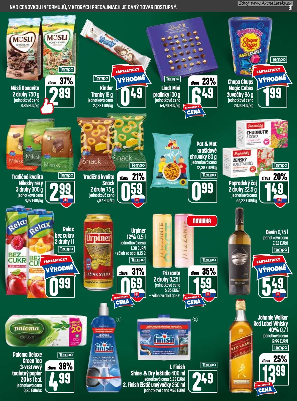 Leták COOP Jednota (25. 6. - 1. 7. 2026) - strana 31 z 32
