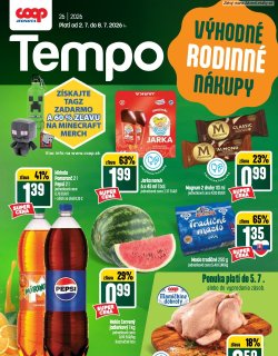 Leták COOP Jednota 2. 7. - 8. 7. 2026 Tempo
