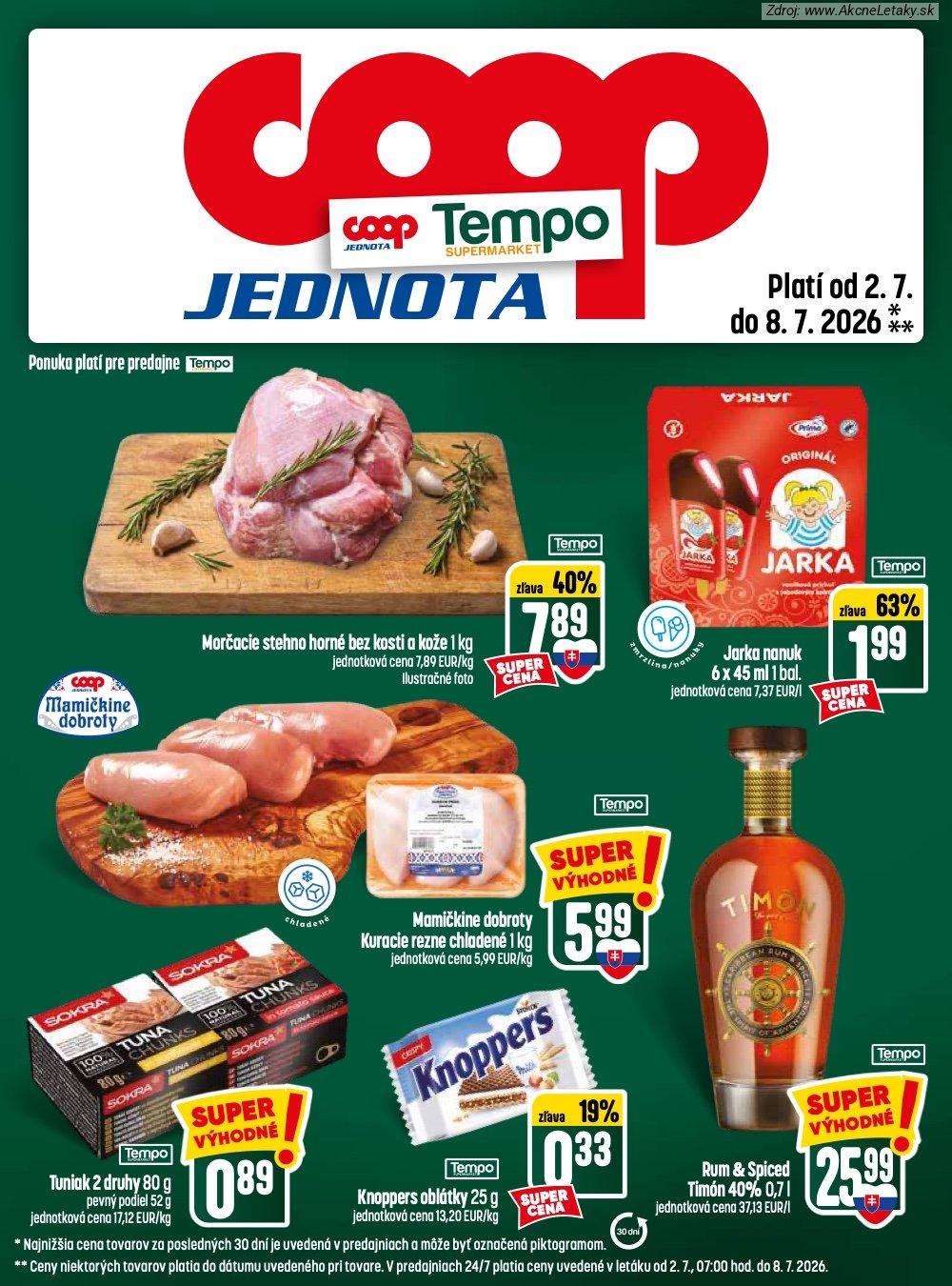 Leták COOP Jednota (2. 7. - 8. 7. 2026) - strana 25 z 28